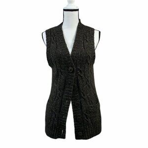 LLBEAN- Fuzzy Knit Wool Vest